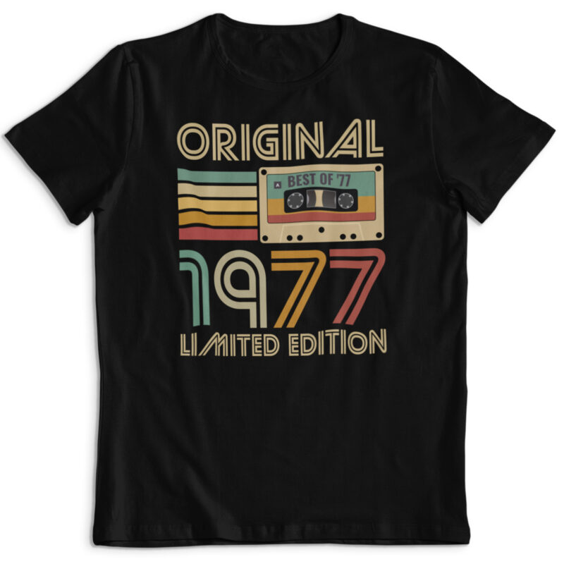 Koszulka prezent na urodziny rok 1977 kaseta