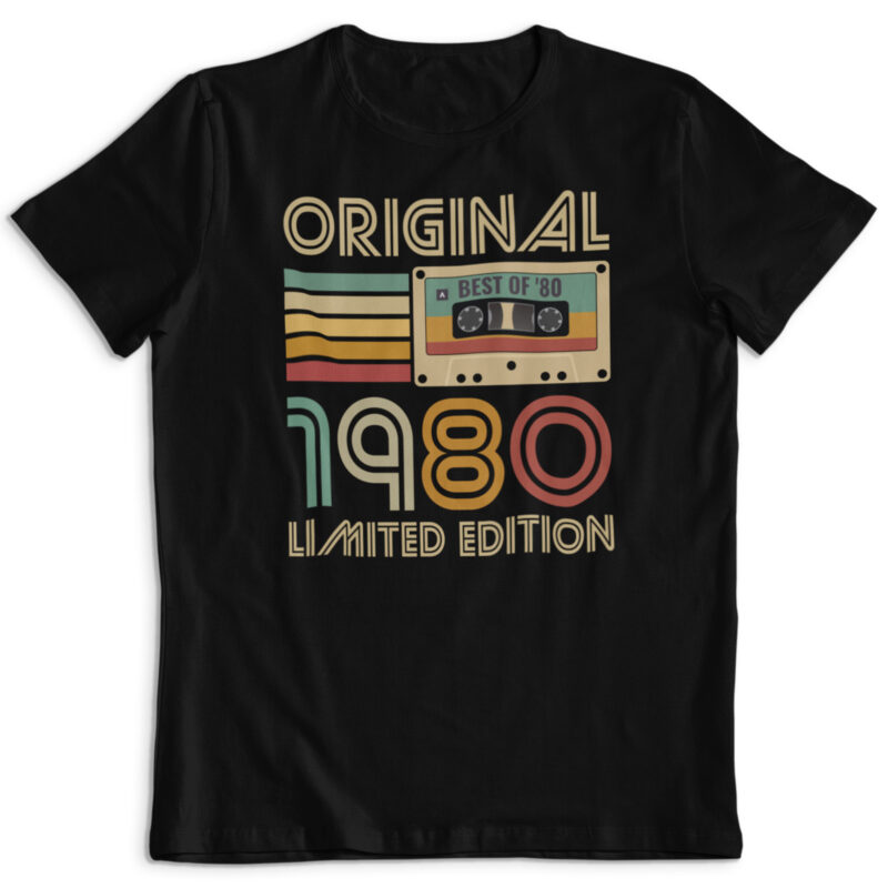 Koszulka prezent na urodziny rok 1980 kaseta