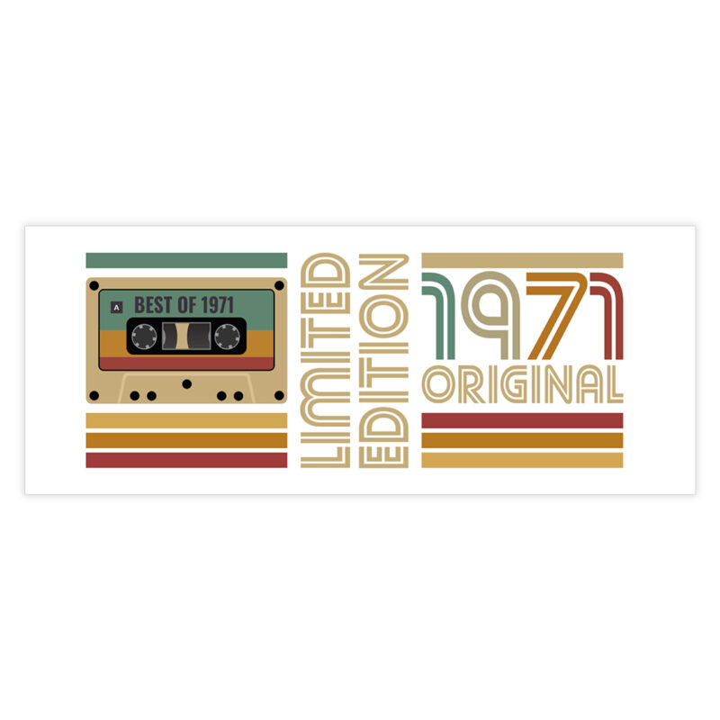 Kubek ceramiczny na prezent kaseta rocznik 1971 - obrazek 2