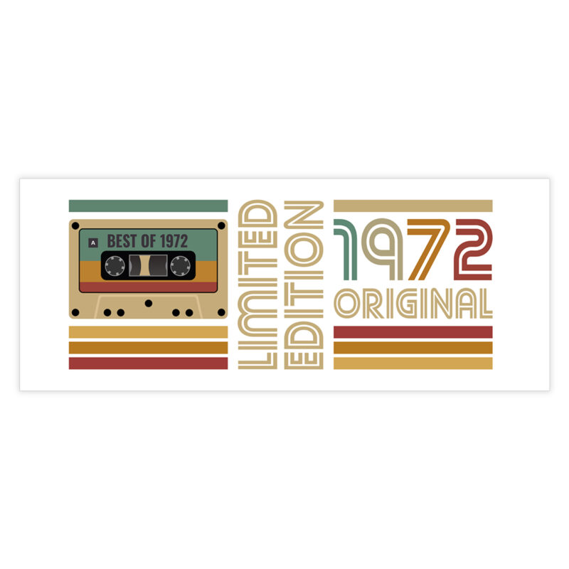 Kubek ceramiczny na prezent kaseta rocznik 1972 - obrazek 2