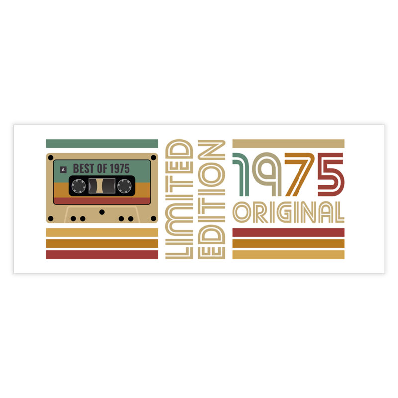 Kubek ceramiczny na prezent kaseta rocznik 1975 - obrazek 2