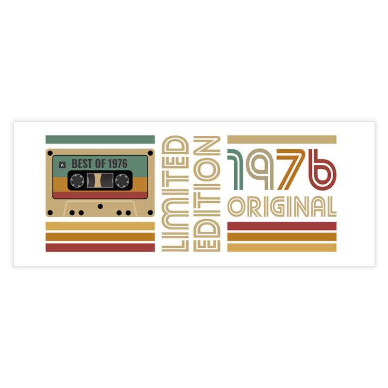 Kubek ceramiczny na prezent kaseta rocznik 1976 - obrazek 2