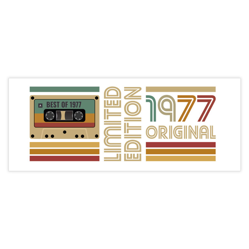 Kubek ceramiczny na prezent kaseta rocznik 1977 - obrazek 2