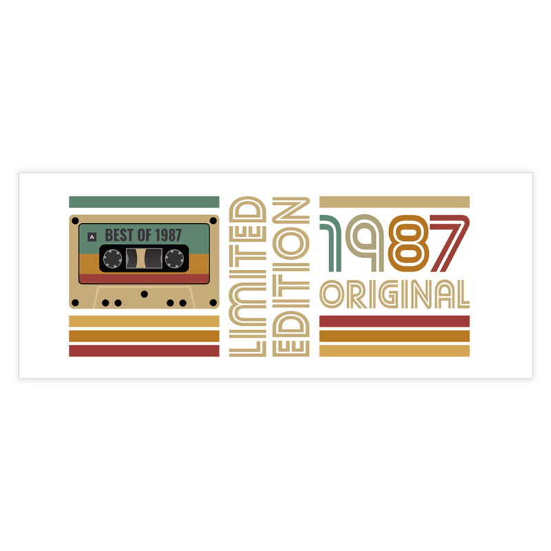 Kubek ceramiczny na prezent kaseta rocznik 1987 - obrazek 2