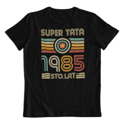 Koszulka prezent na Dzień Ojca, "Super Tata" rocznik 1985