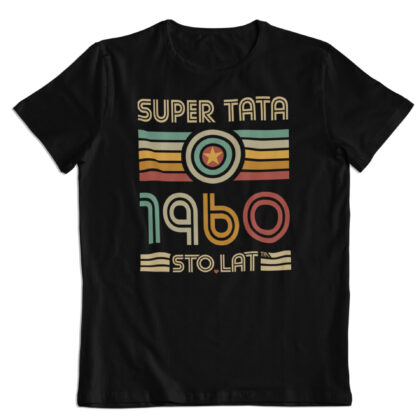 Koszulka prezent na Dzień Ojca, "Super Tata" rocznik 1960