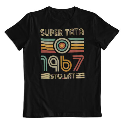 Koszulka prezent na Dzień Ojca, "Super Tata" rocznik 1967