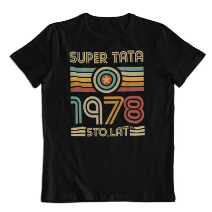 Koszulka prezent na Dzień Ojca, "Super Tata" rocznik 1978