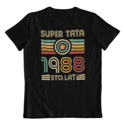 Koszulka prezent na Dzień Ojca, "Super Tata" rocznik 1988