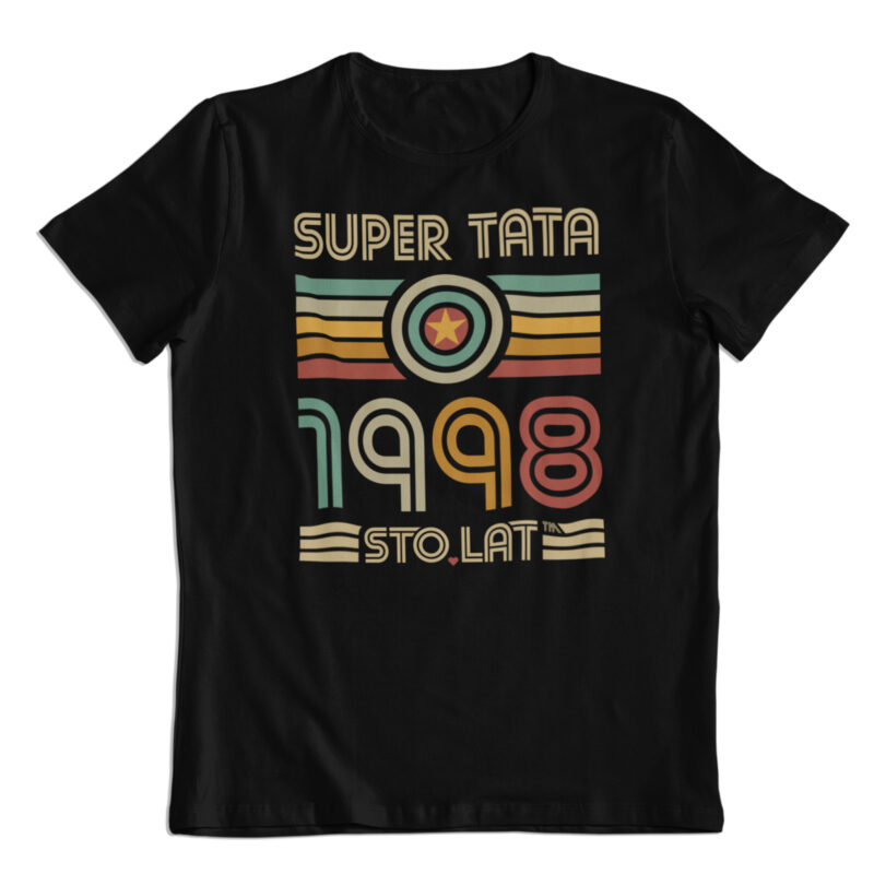 Koszulka prezent na Dzień Ojca, "Super Tata" rocznik 1998
